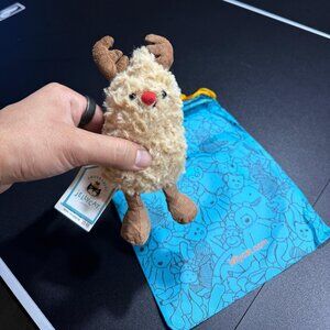 Jellycat Amuseables Reindeer Peanut NWT